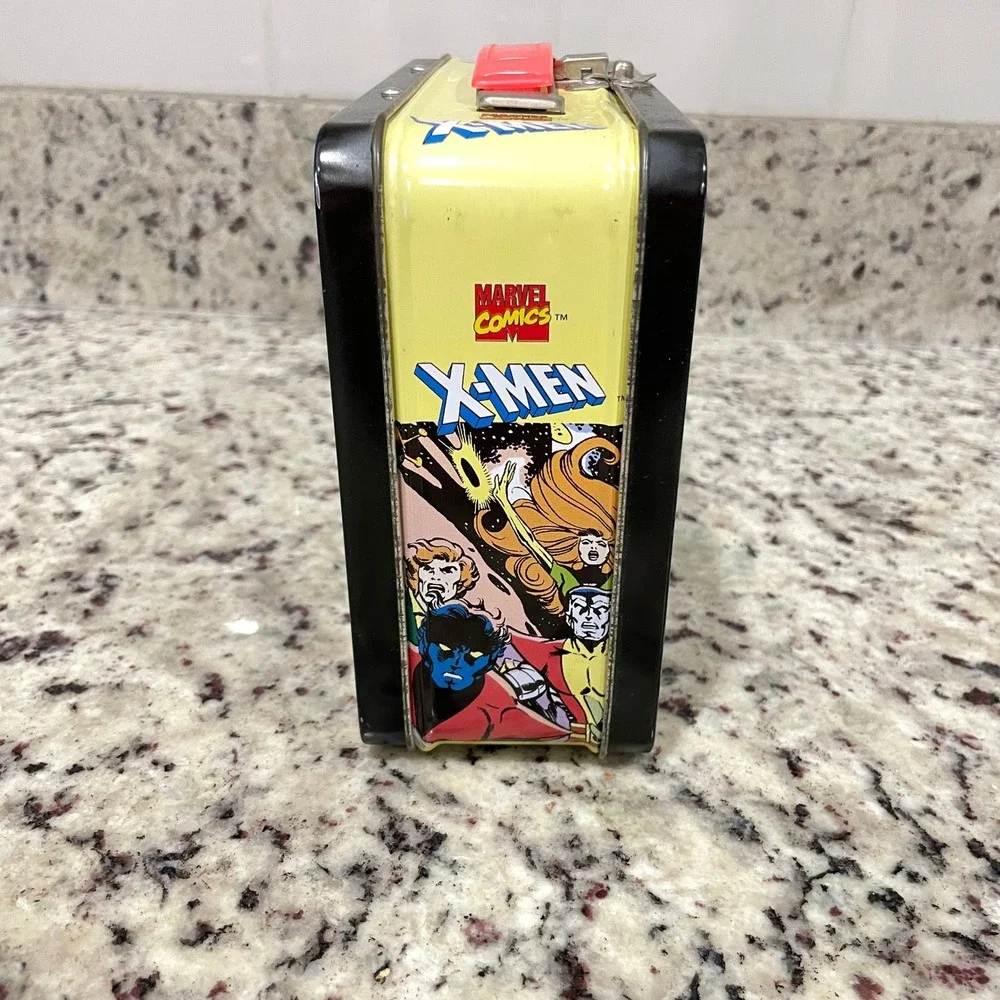 Vintage 1998 Marvel X-Men Metal Lunch Box Rare Violet Background Wolverine Storm
